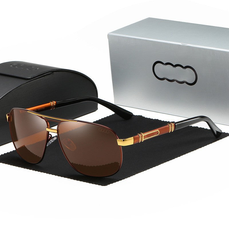 Men's Fashion Polarized Sunglasses 518 4S Car Travel Gift Big Frame Sunglasses Driving Fishing Glasses
