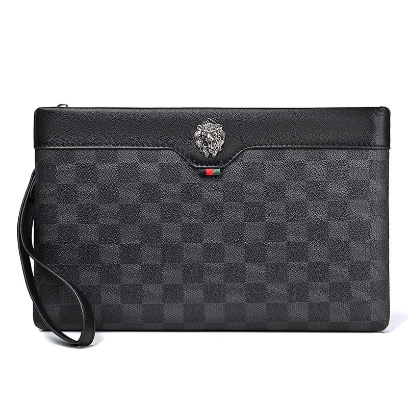 ChuongKaiye New Clutch Bag Men's Genuine Leather Handbag European And American Fashion Handbag Business Casual Envelope Bag