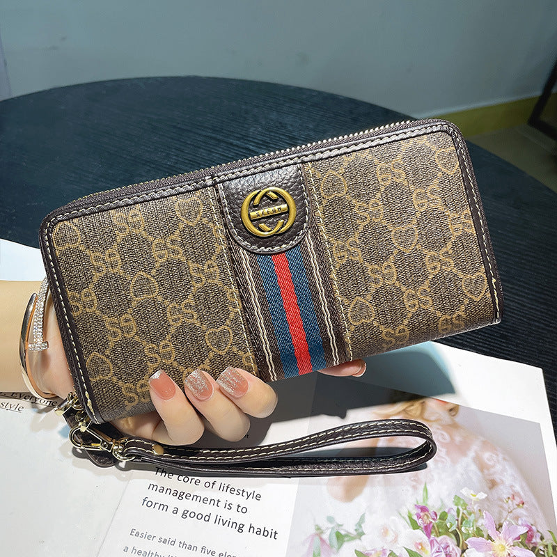 A Generation Of Women's Long Wallet Leather Large Capacity Wallet Multi-card Card Bag Hand Bag Cowhide Mobile Phone Bag