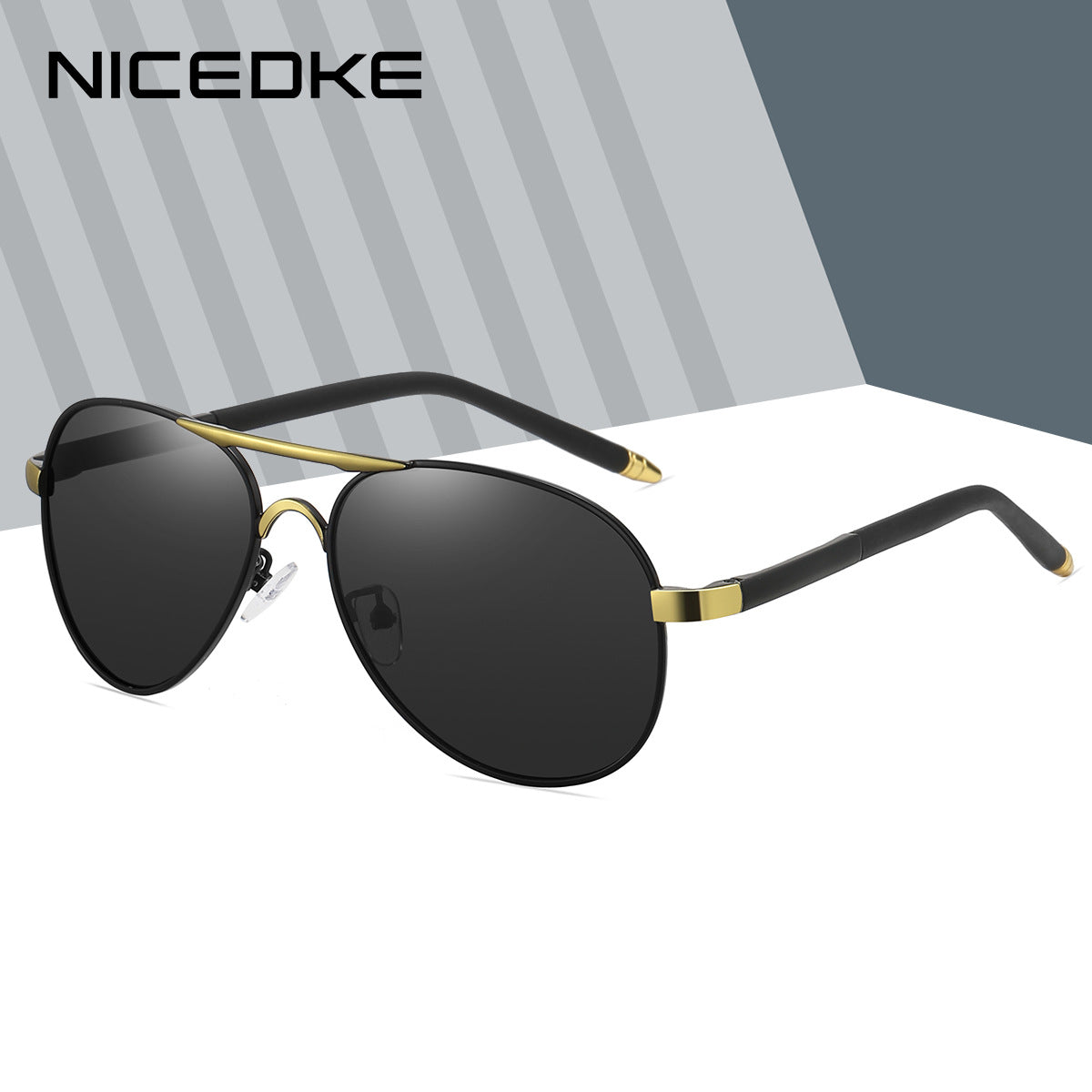 New Driving Frog Glasses Polarized Sunglasses Fashion Men's Sunglasses Metal Retro Sunglasses 8503