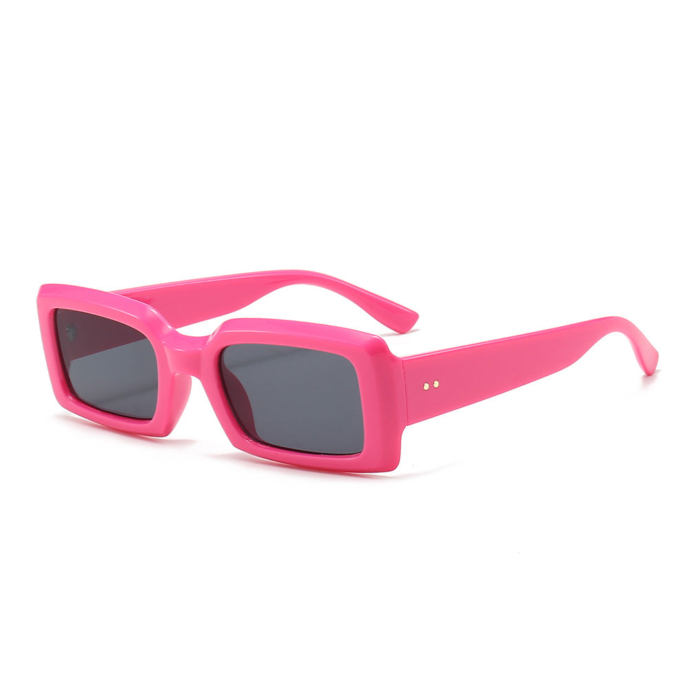 Cross-border Explosions Candy Color Fashion Sunglasses Europe And The United States INS Singer Modern Sunglasses Trend Square Small Frame Glasses