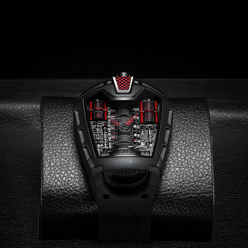 Cross-border Foreign Trade Explosions Golden Seton Brand Fashion Personalized Men's Watch Silicone Quartz Watch Wholesale Men's Sports Watch