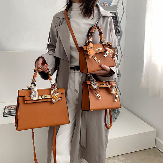 Cross-Border Women's Bag 2022 New Kelly Bag Fashion Bag Large Capacity Handbag Shoulder Messenger Bag Outside Single Wholesale