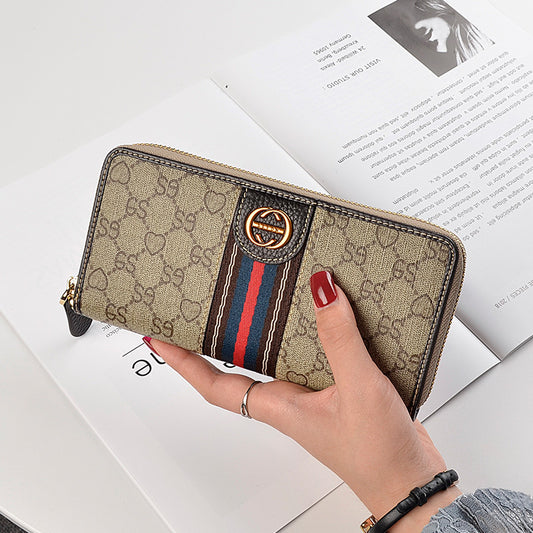 A Generation Of Women's Long Wallet Leather Large Capacity Wallet Multi-card Card Bag Hand Bag Cowhide Mobile Phone Bag