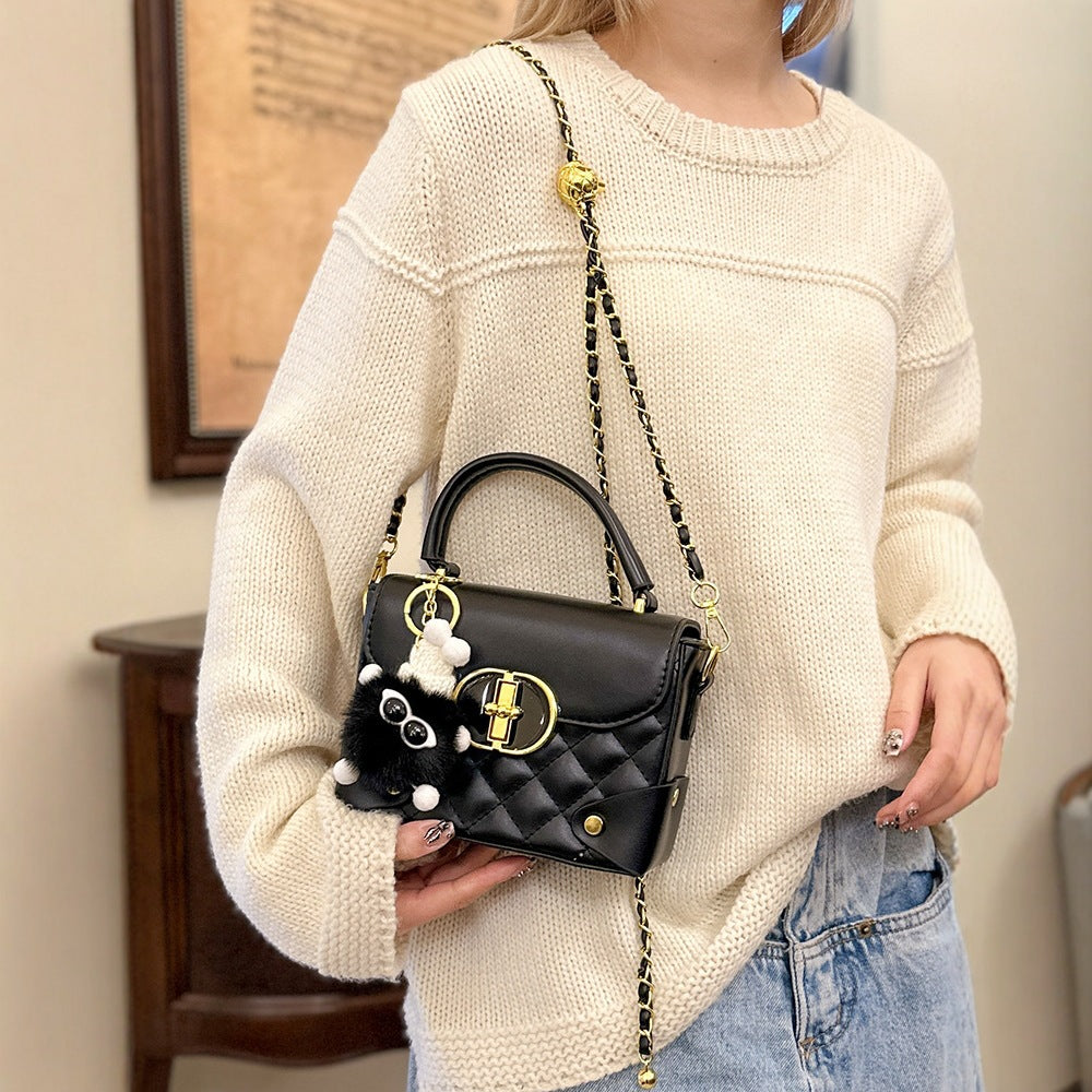 Women's Hand Carrying Fashion Bag Women's 2025 New Texture Shoulder Crossbody New Arrival High-end PU Mini