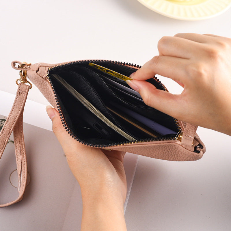 Hand Bag Women's Temperament Hand Bag Thin Mother's Mobile Phone Coin Purse Long Hand Bag Card Bag For Cross-border