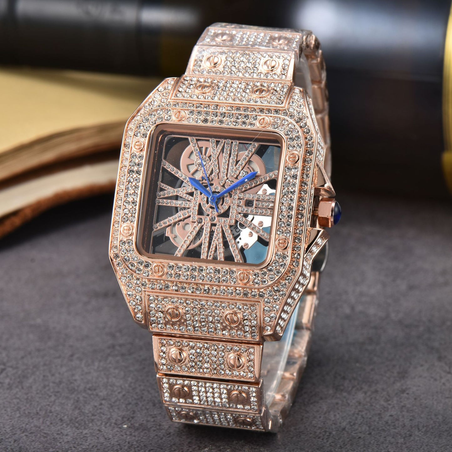 2023 New Women's Watch Diamond-embedded Fashion Steel Belt Watch Women's Watch Quartz Watch Factory Wholesale