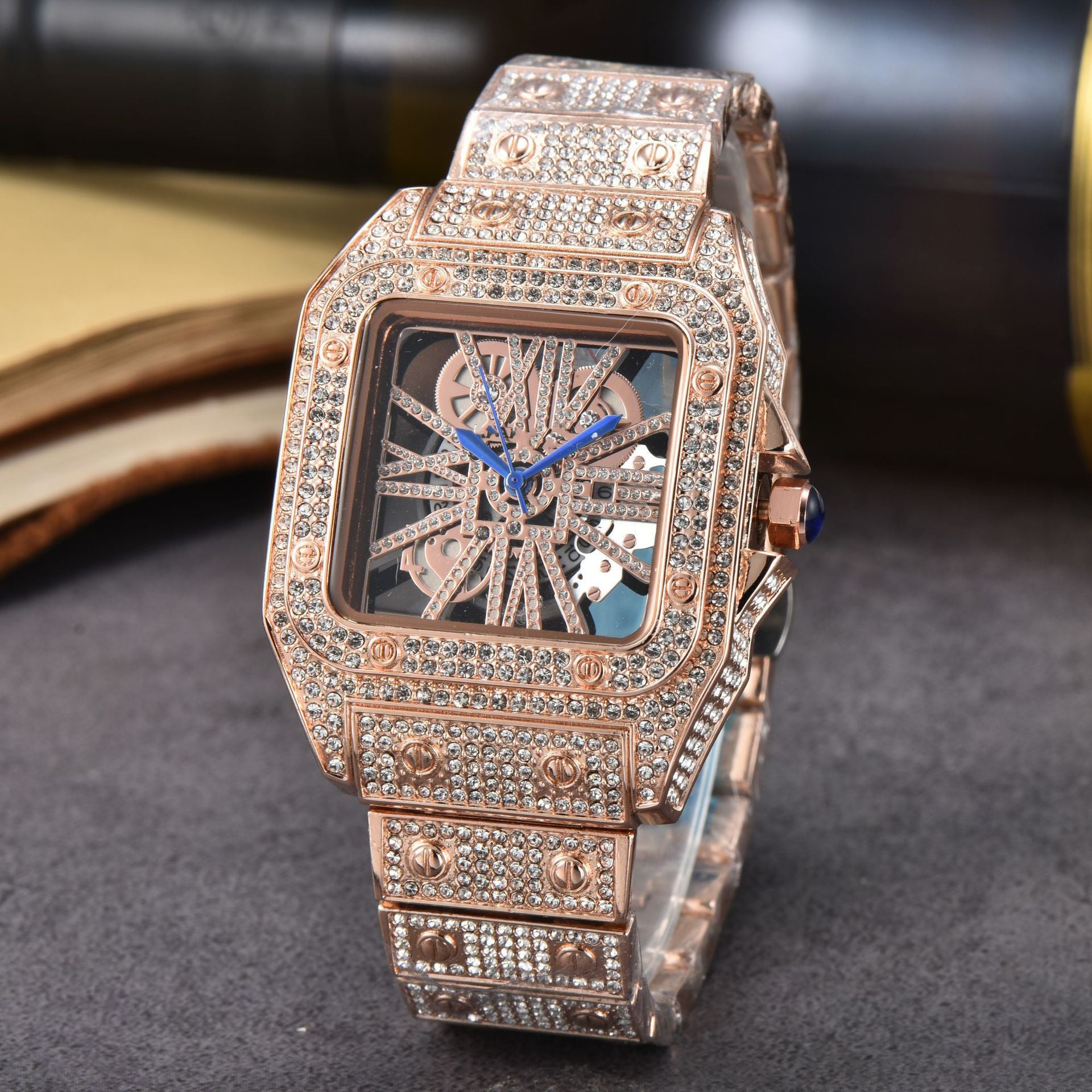 2023 New Women's Watch Diamond-embedded Fashion Steel Belt Watch Women's Watch Quartz Watch Factory Wholesale