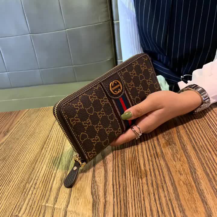 A Generation Of Women's Long Wallet Leather Large Capacity Wallet Multi-card Card Bag Hand Bag Cowhide Mobile Phone Bag