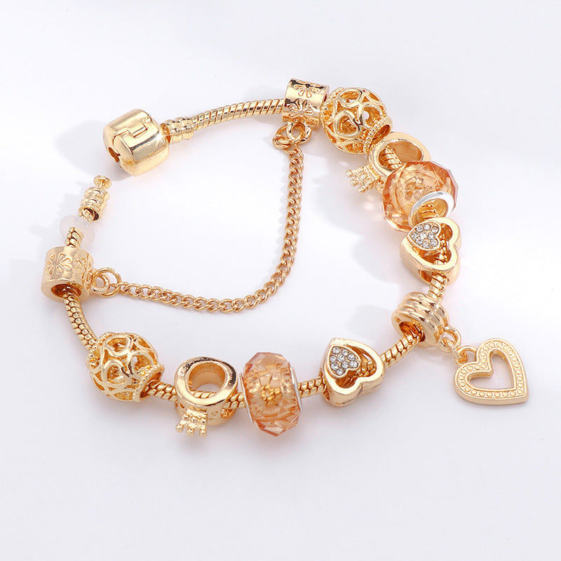 Spring 2023 New European And American Sweet Style Lovely Diamond-embedded Bracelet DIY Beaded Women's Bracelet Wholesale
