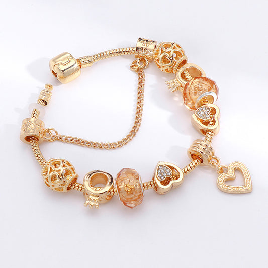 Spring 2023 New European And American Sweet Style Lovely Diamond-embedded Bracelet DIY Beaded Women's Bracelet Wholesale