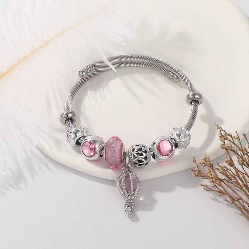 European And American Creative Joker Empty Diy Panjia Bracelet Women's Fashion Personality Temperament Bracelet Wholesale Factory Outlet
