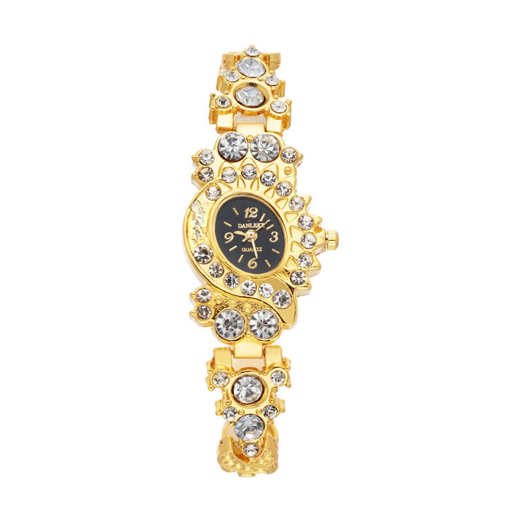Cross-border Explosions Diamond Ladies Watch European And American Fashion Watch Bracelet Rhinestone Quartz Watch Manufacturers Wholesale