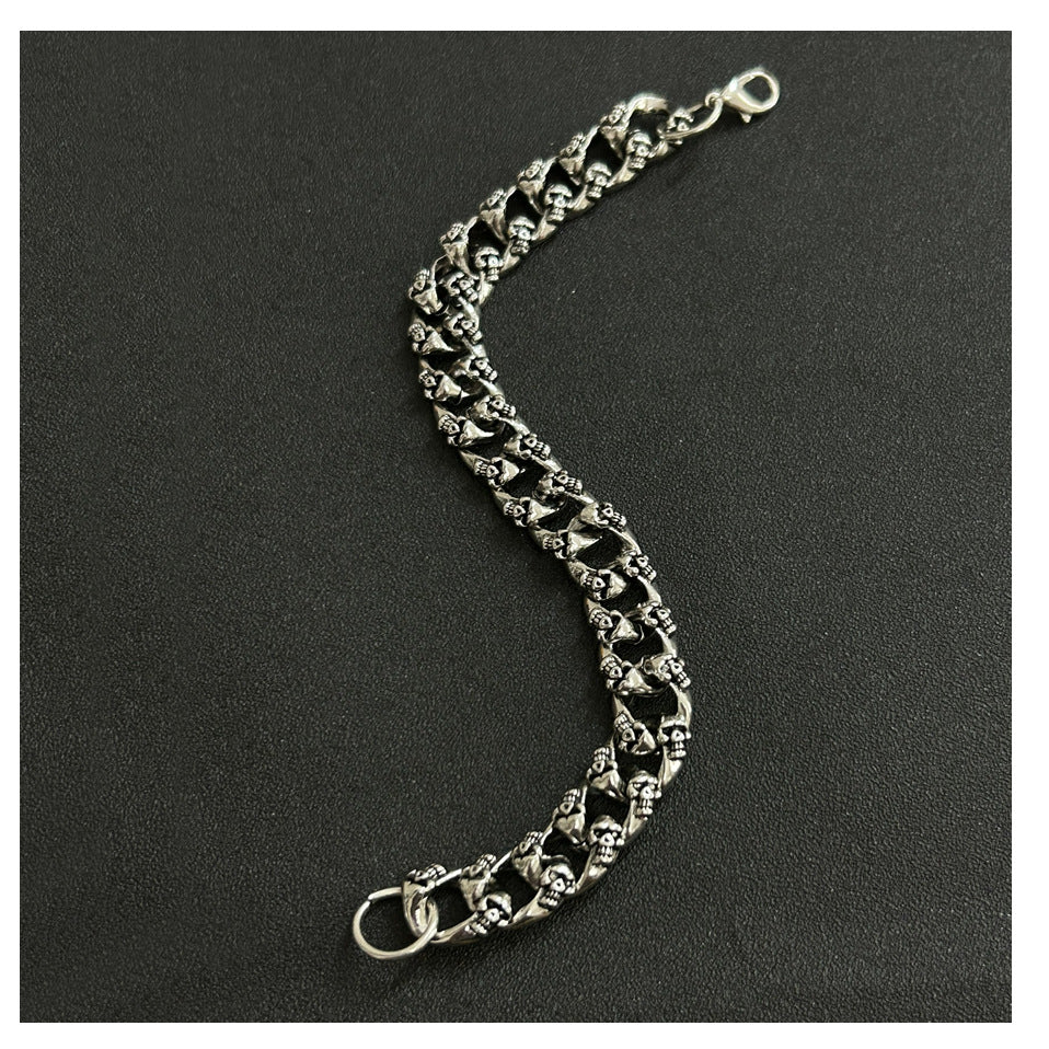 Hip-Hop Trendy Male Bracelet Retro Personality Aggressive Fashion All-Match Accessories Simple Spring And Summer Keel Bracelet Gift