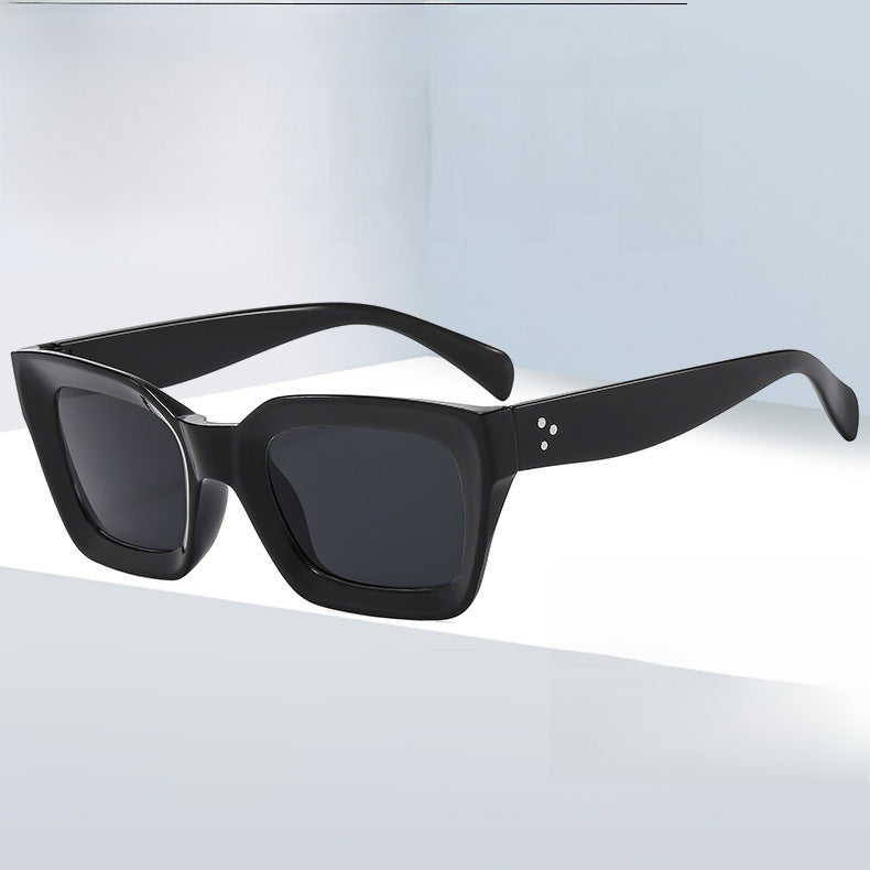 New Trend Rice Nail Square Frame Amazon Explosion Sunglasses Anti-blue Light Glasses Cheap Selling Sunscreen Sunglasses