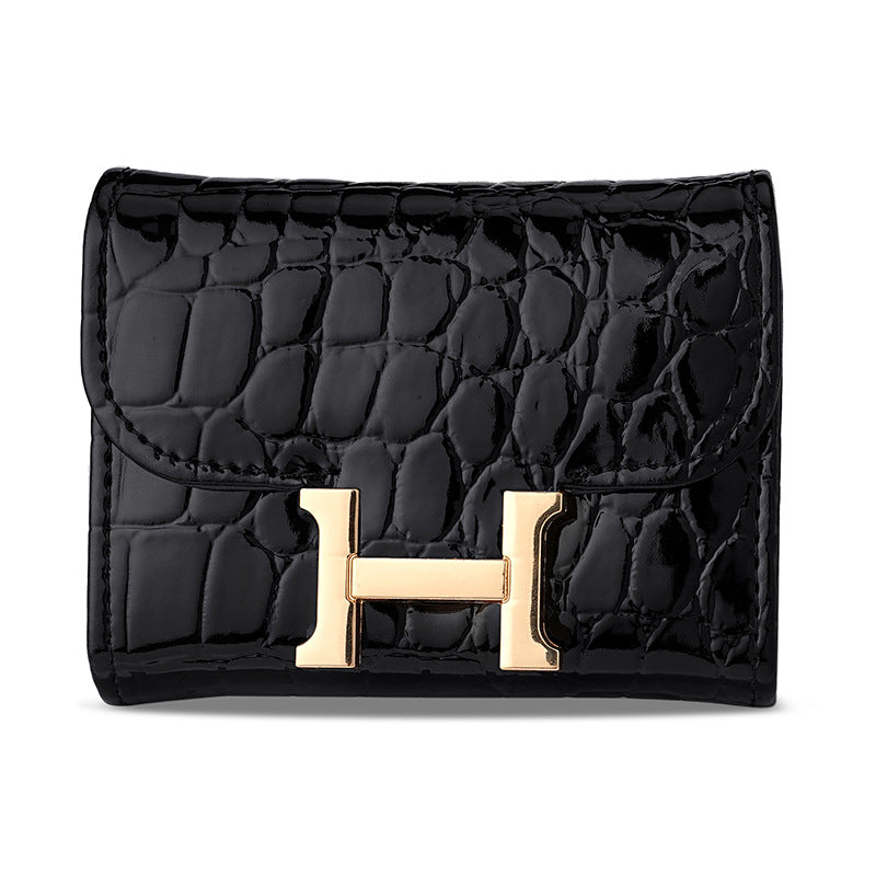 Card Bag Women's Hardware H Small Anti-degaussing Fashion Exquisite High-end Multi-card ID Bank Card Holder Card Holder