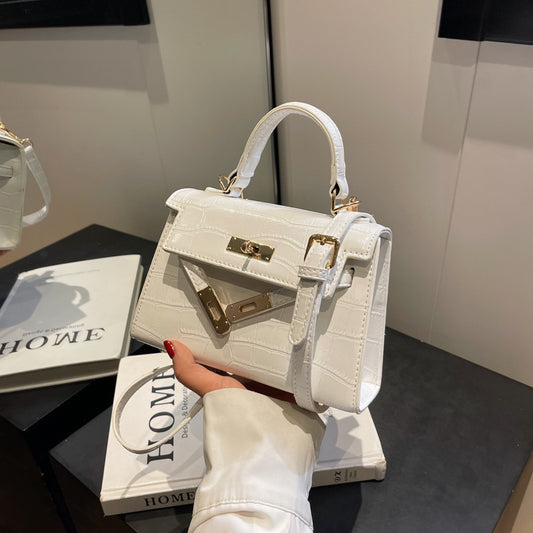 2024 New Kelly Bag Fashion Women's Handbag All-match Crossbody Bag Small Square Bag High-end Shoulder Handbag