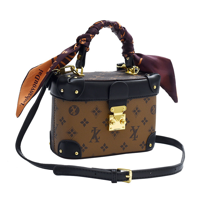 Small Bag Women's 2024 New European And American Fashion All-match Elegant Women's Casual Niche Box Bag Shoulder Crossbody Bag