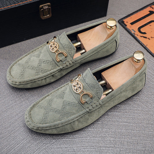 Men's Doug Shoes Autumn New Slip-on Lazy Shoes Casual Fashion All-match Business British Loafers