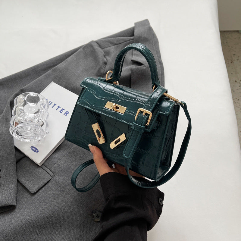 2024 New Kelly Bag Fashion Women's Handbag All-match Crossbody Bag Small Square Bag High-end Shoulder Handbag