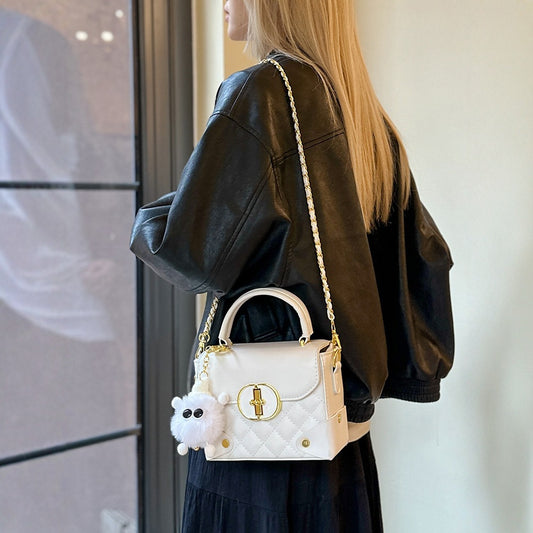 Women's Hand Carrying Fashion Bag Women's 2025 New Texture Shoulder Crossbody New Arrival High-end PU Mini