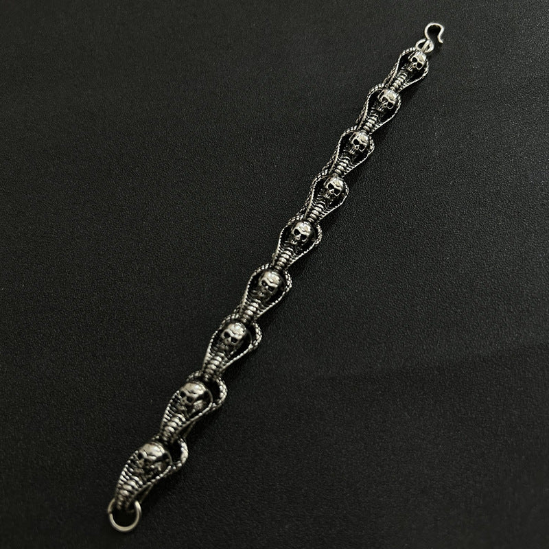 Hip-Hop Trendy Male Bracelet Retro Personality Aggressive Fashion All-Match Accessories Simple Spring And Summer Keel Bracelet Gift