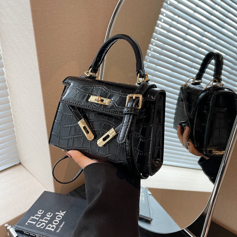 2024 New Kelly Bag Fashion Women's Handbag All-match Crossbody Bag Small Square Bag High-end Shoulder Handbag