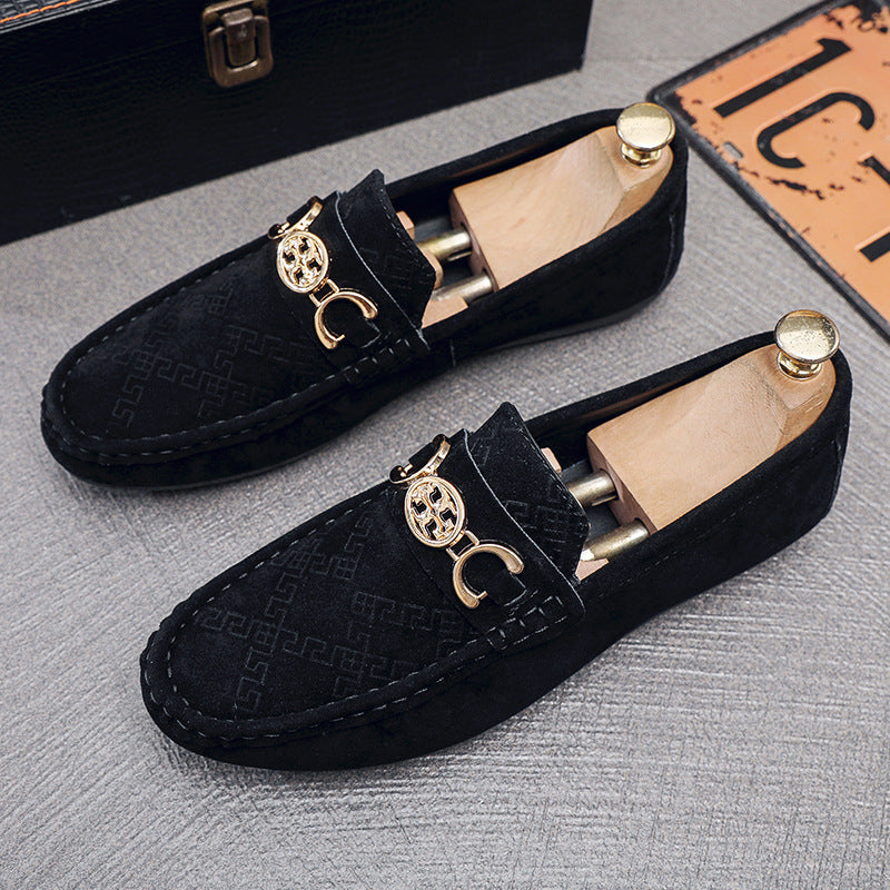 Men's Doug Shoes Autumn New Slip-on Lazy Shoes Casual Fashion All-match Business British Loafers