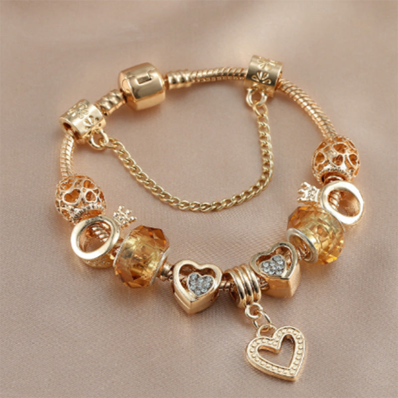 Spring 2023 New European And American Sweet Style Lovely Diamond-embedded Bracelet DIY Beaded Women's Bracelet Wholesale