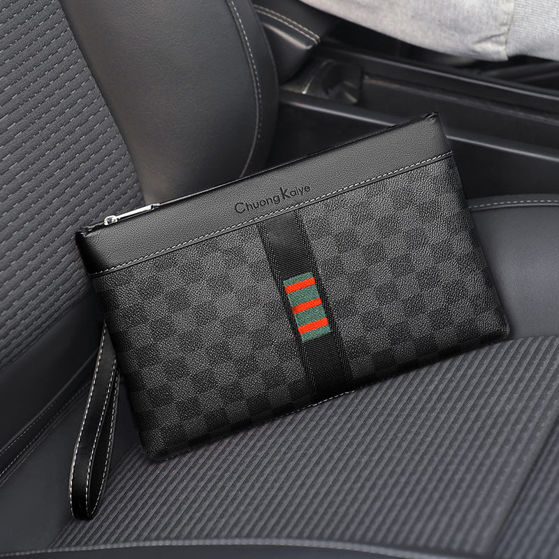 ChuongKaiye New Clutch Bag Men's Genuine Leather Handbag European And American Fashion Handbag Business Casual Envelope Bag