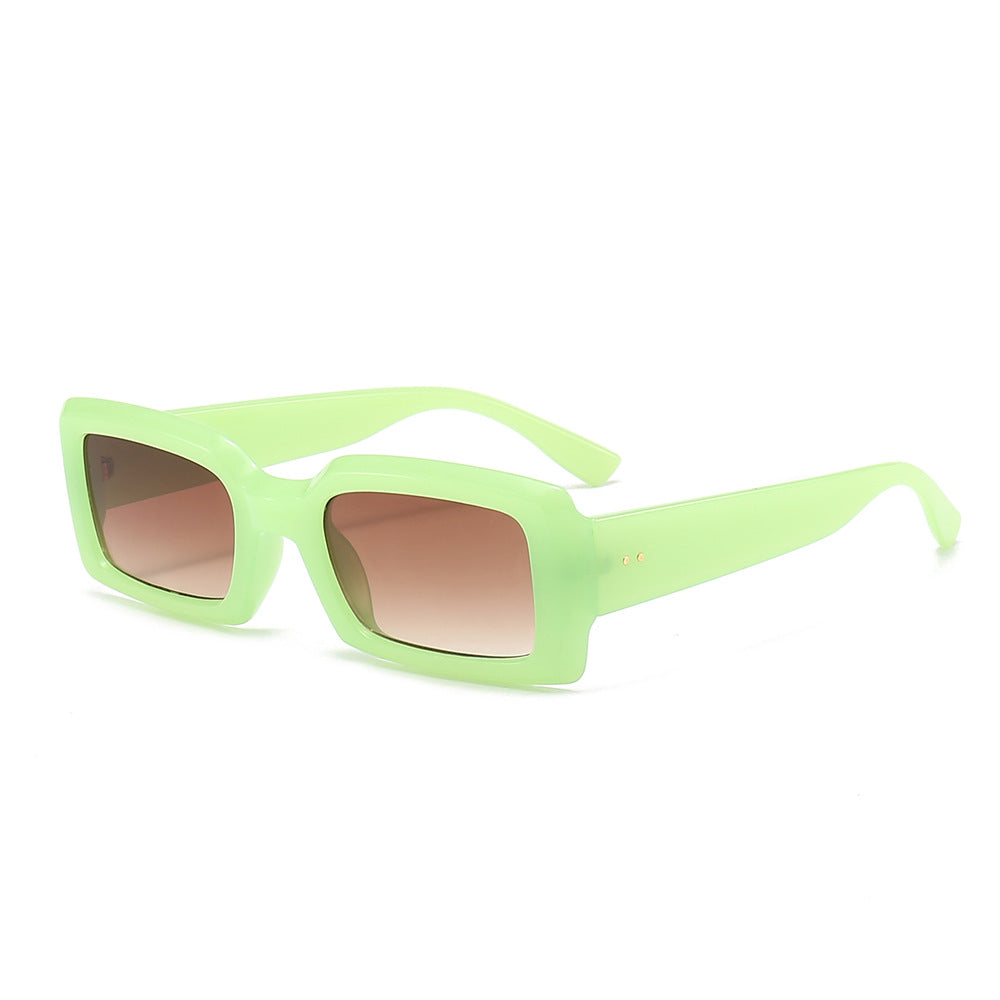 Cross-border Explosions Candy Color Fashion Sunglasses Europe And The United States INS Singer Modern Sunglasses Trend Square Small Frame Glasses