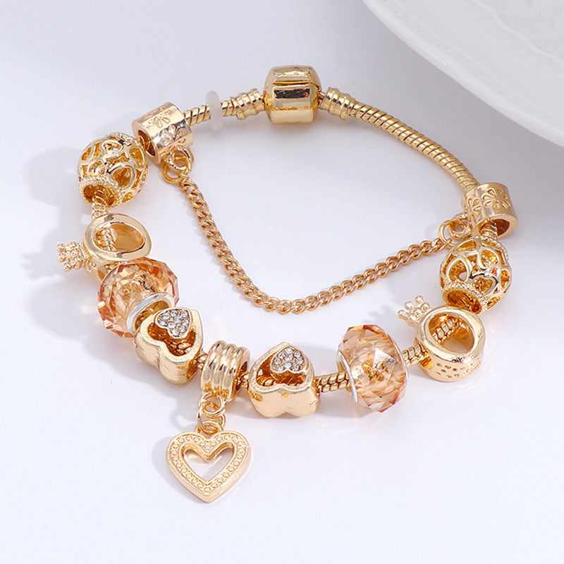 Spring 2023 New European And American Sweet Style Lovely Diamond-embedded Bracelet DIY Beaded Women's Bracelet Wholesale