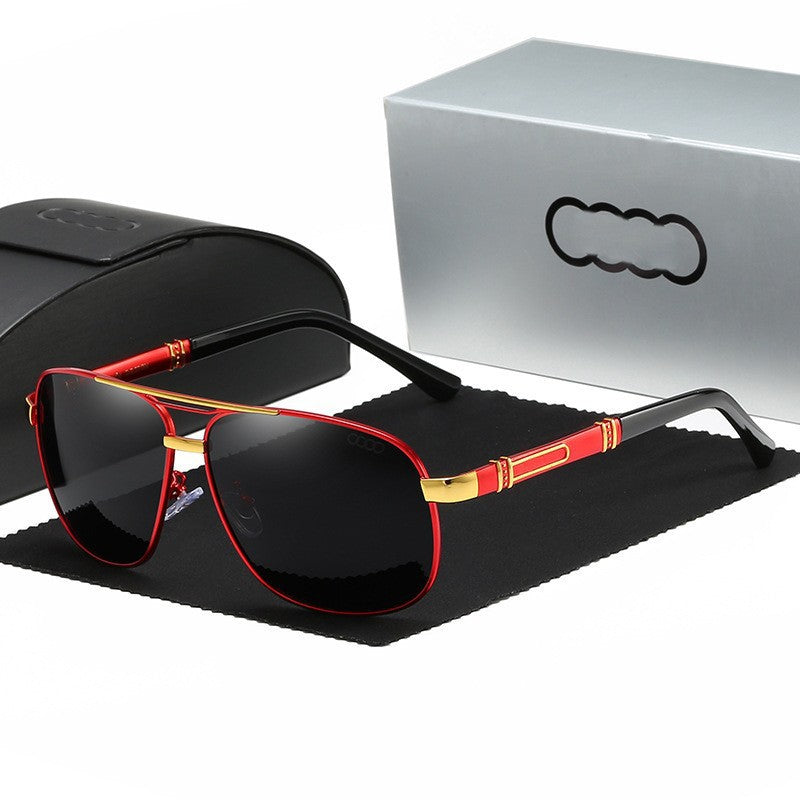 Men's Fashion Polarized Sunglasses 518 4S Car Travel Gift Big Frame Sunglasses Driving Fishing Glasses