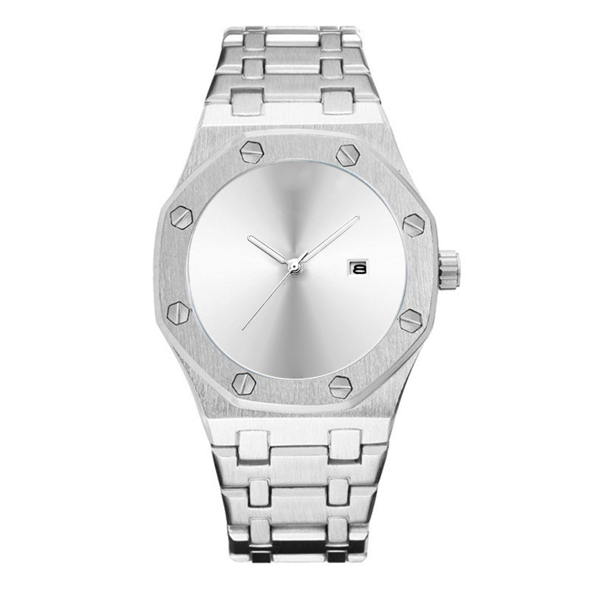 PINTIME/product Time Foreign Trade Cross-border E-commerce Men's Watch Personality Creative Trendy Black Technology Cool Steel Belt Watch