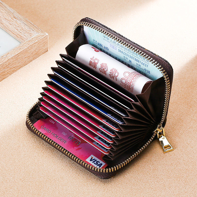 Organ Card Bag Multi-Card Holder Large Capacity Certificate Driver's License Compact Card Holder Men's And Women's Multi-Functional Casual Coin Purse