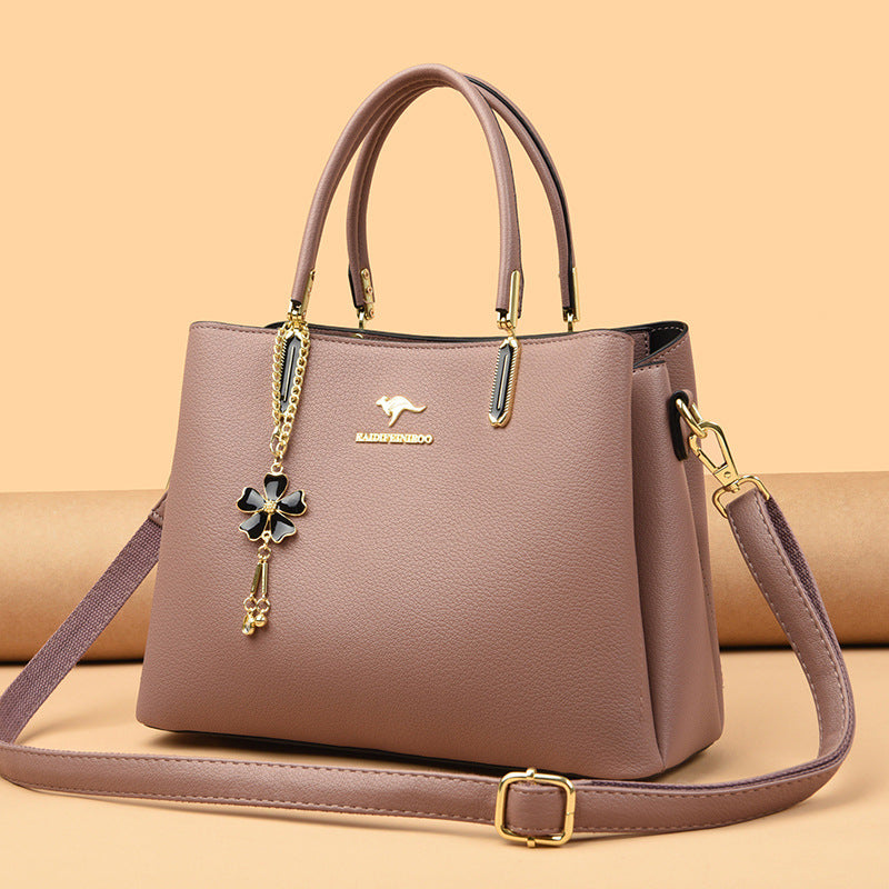 Bag Women's Bag New 2023 Messenger Bag Women's Shoulder Bag Women's Fashion Middle-aged Women's Handbag Women's One-piece Delivery