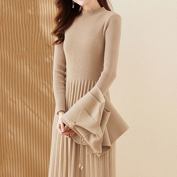 High-end Fashion Sweater Suit Skirt Women's Autumn And Winter 2023 New Chanel Style Two-piece French Knitted Dress