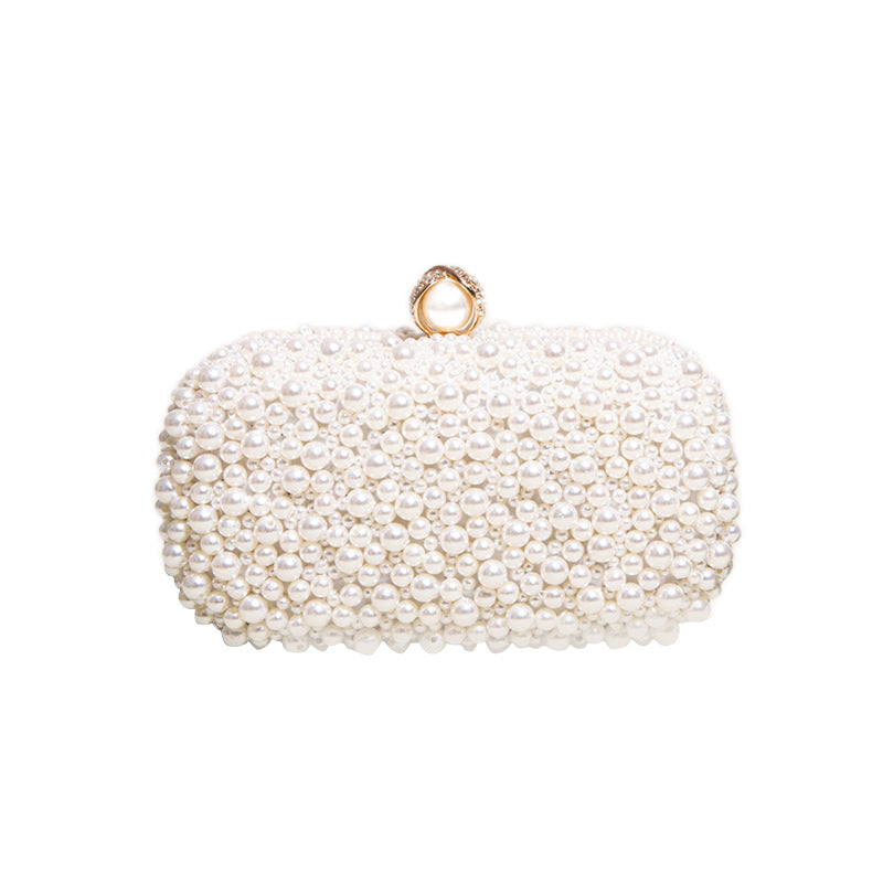 New Cross-border Pearl Evening Bag Crossbody Beige Wedding Bag Evening Dress Bag Wedding Bag Famous Gift Bag
