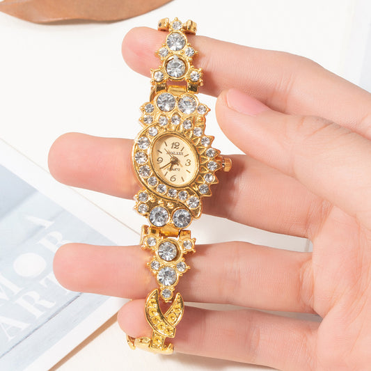 Cross-border Explosions Diamond Ladies Watch European And American Fashion Watch Bracelet Rhinestone Quartz Watch Manufacturers Wholesale