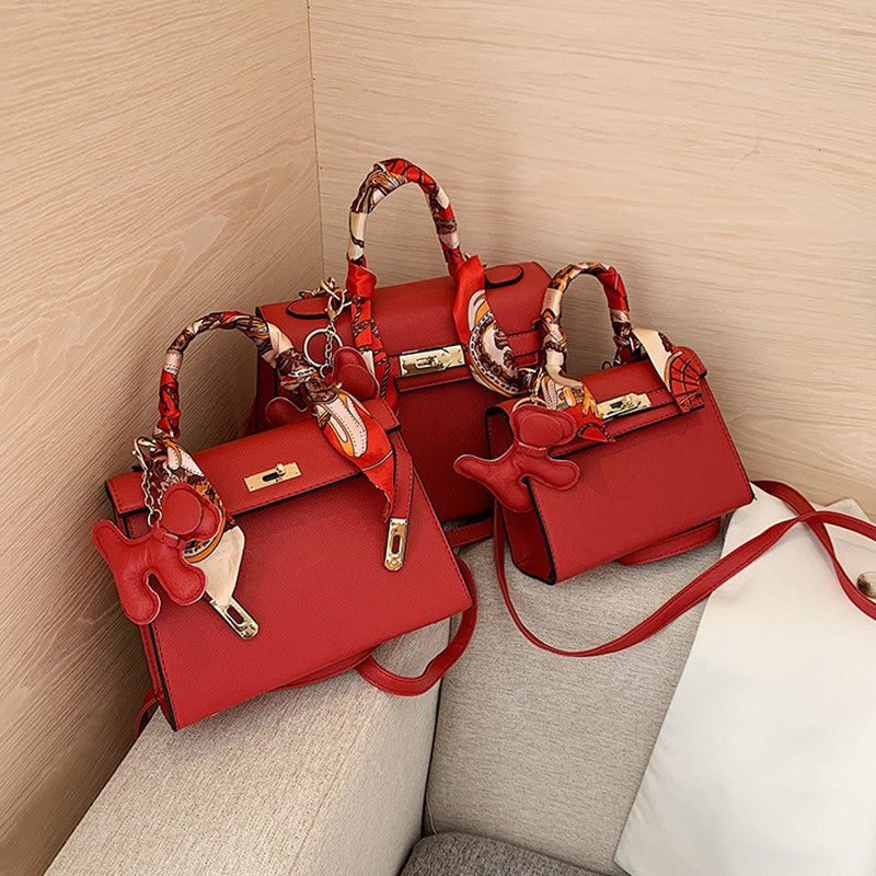 Cross-Border Women's Bag 2022 New Kelly Bag Fashion Bag Large Capacity Handbag Shoulder Messenger Bag Outside Single Wholesale