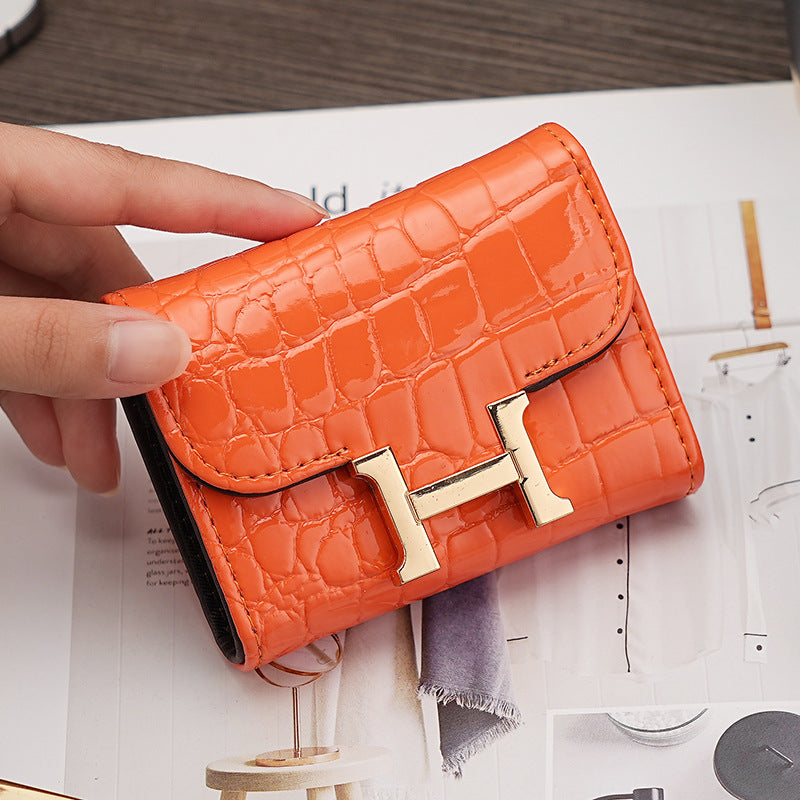 Card Bag Women's Hardware H Small Anti-degaussing Fashion Exquisite High-end Multi-card ID Bank Card Holder Card Holder