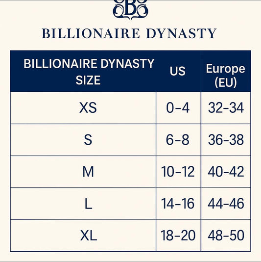 Dress Size Chart