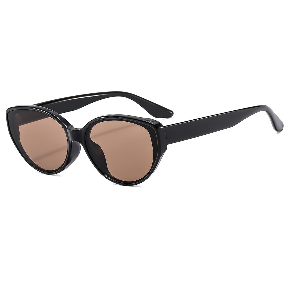 Cat&#039;s Eye Sunglasses Women&#039;s 2024 New Sunglasses High-level Anti-ultraviolet Fashion Small Frame Sunglasses Concave Shape