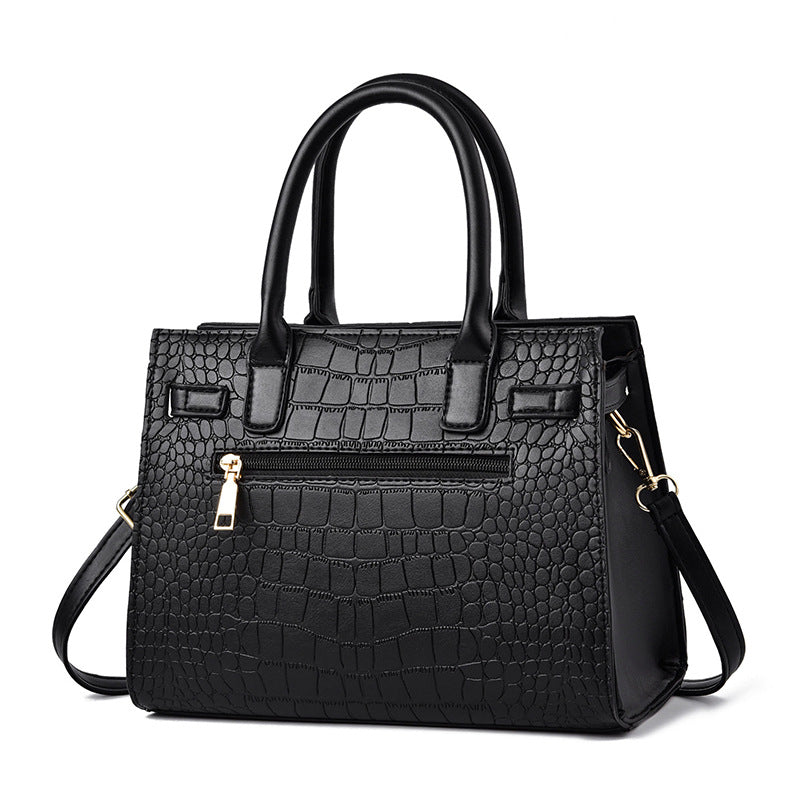 [Shichen Women&#039;s Bag] 2023 New Fashion Light Luxury Middle-aged Mother Bag Women&#039;s Handbag Large Capacity Shoulder Bag