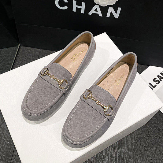 2024 Spring And Autumn New Tods Women&#039;s Flat Single-layer Shoes Soft Bottom Non-slip Pregnant Women&#039;s Shoes Round Toe Pumps Plus Size 41-43