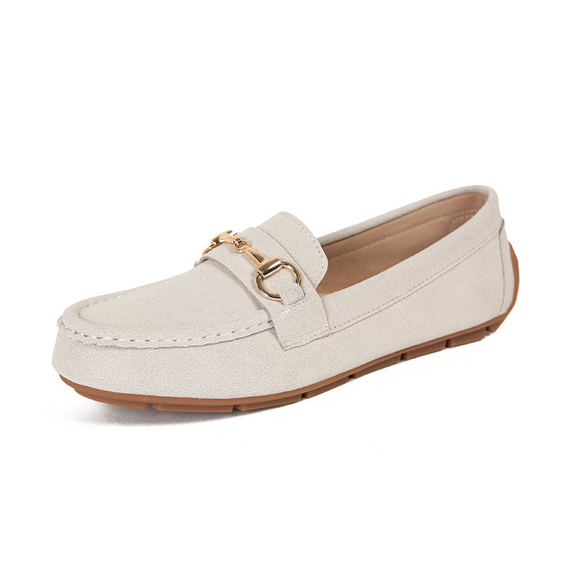 2024 Spring And Autumn New Tods Women&#039;s Flat Single-layer Shoes Soft Bottom Non-slip Pregnant Women&#039;s Shoes Round Toe Pumps Plus Size 41-43