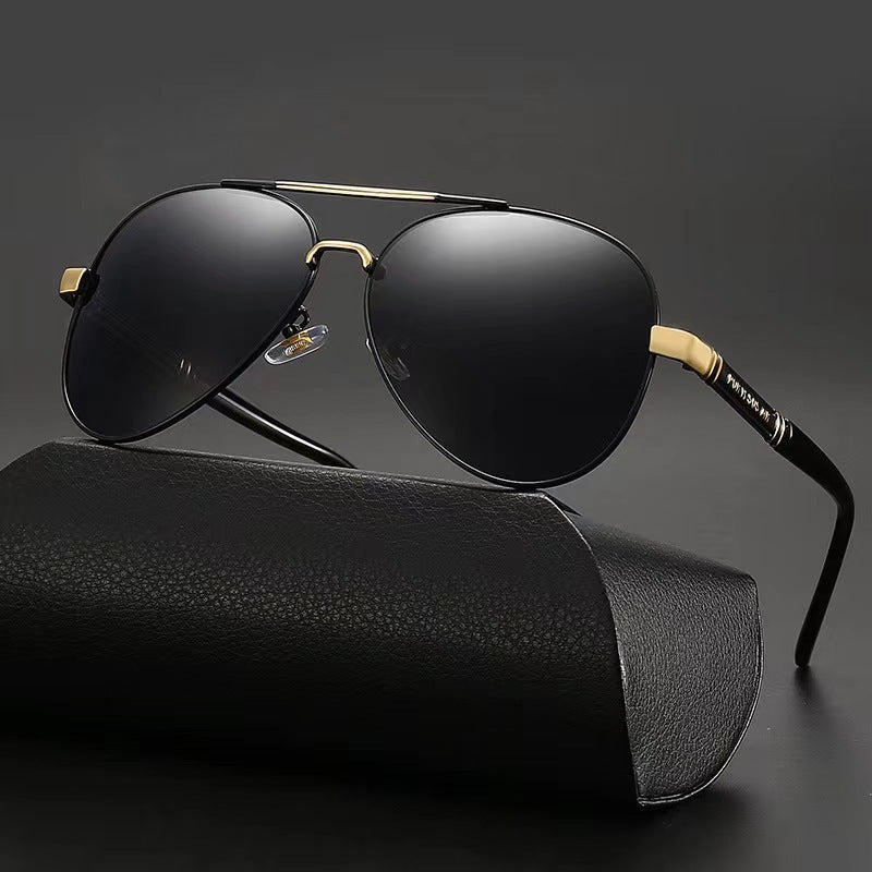 Polarized Sunglasses Men&#039;s Driving Day And Night Dual-use Fishing UV Protection 2024 New Sunglasses Toad